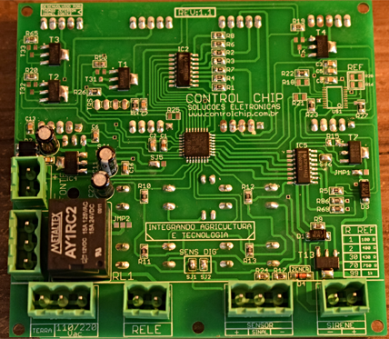 Fabricação de placa eletrônica para projeto de secador de café